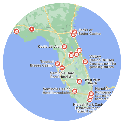 fl-casinos Florida casino map